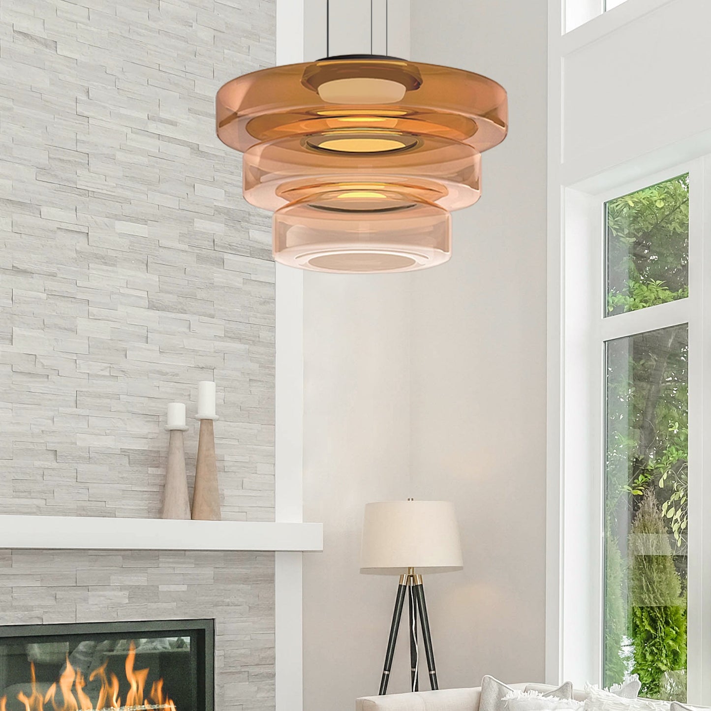 GlasBau Ceiling Lamp – Stylish Ambiance with Warm Light 4