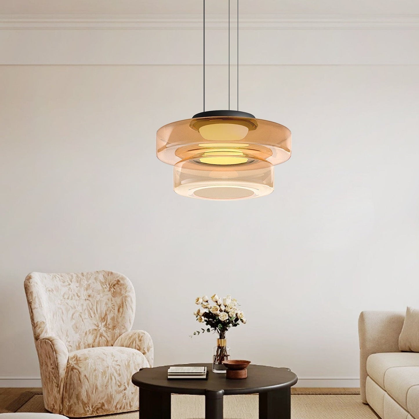 GlasBau Ceiling Lamp – Stylish Ambiance with Warm Light 6