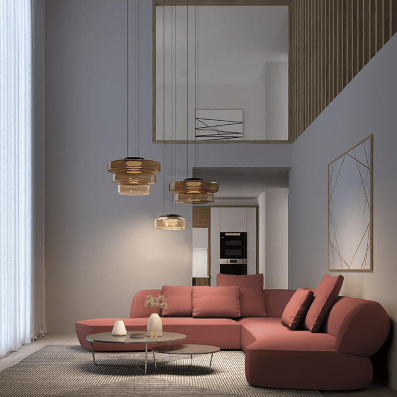GlasBau Ceiling Lamp – Stylish Ambiance with Warm Light 7