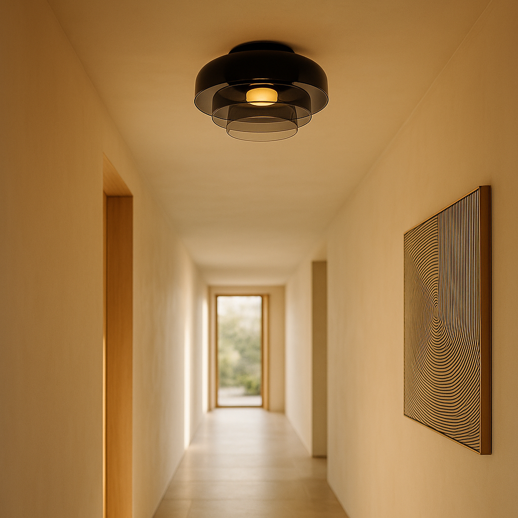 GlassLuxe Ceiling Lamp – Elegant Illumination for Every Space 1