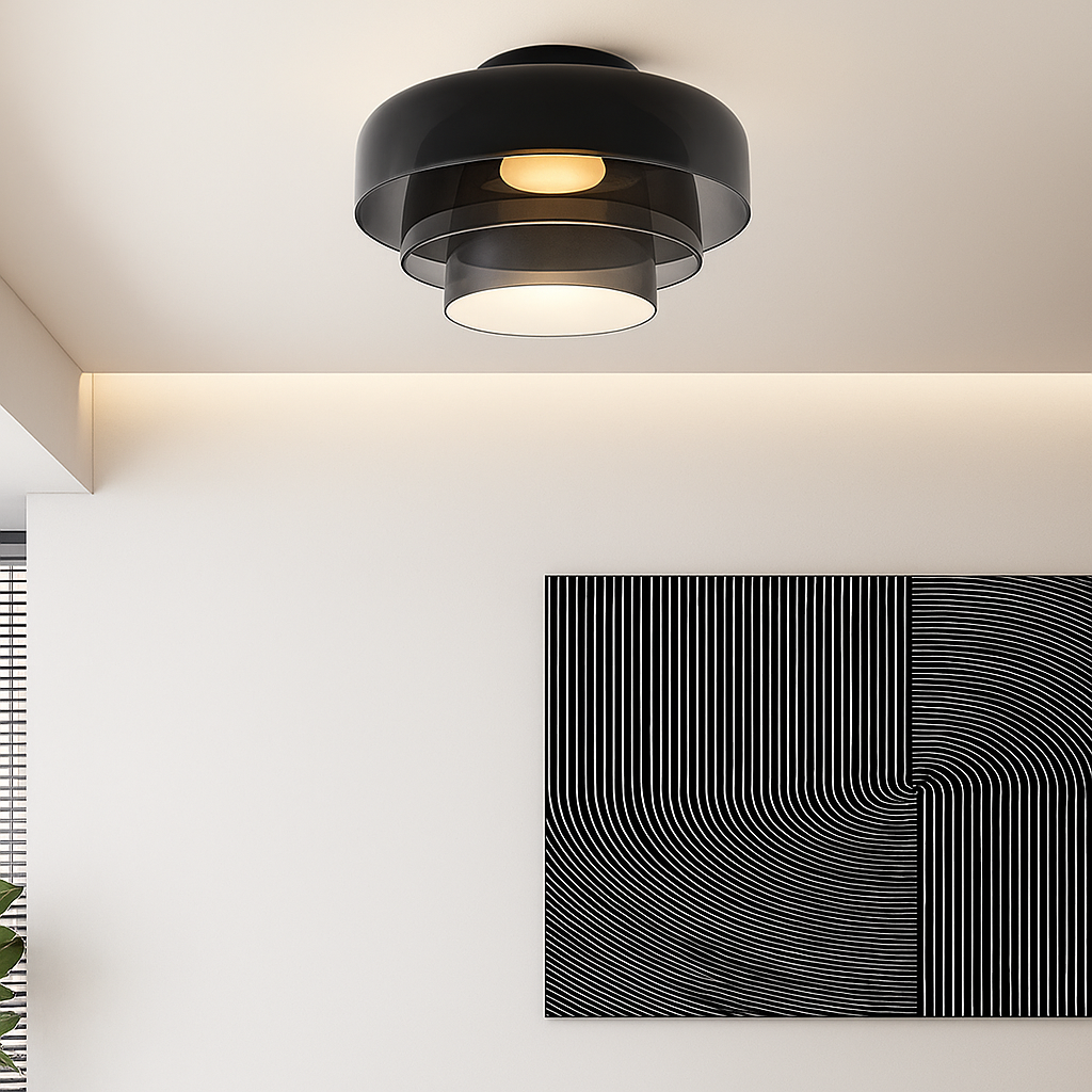 GlassLuxe Ceiling Lamp – Elegant Illumination for Every Space 3