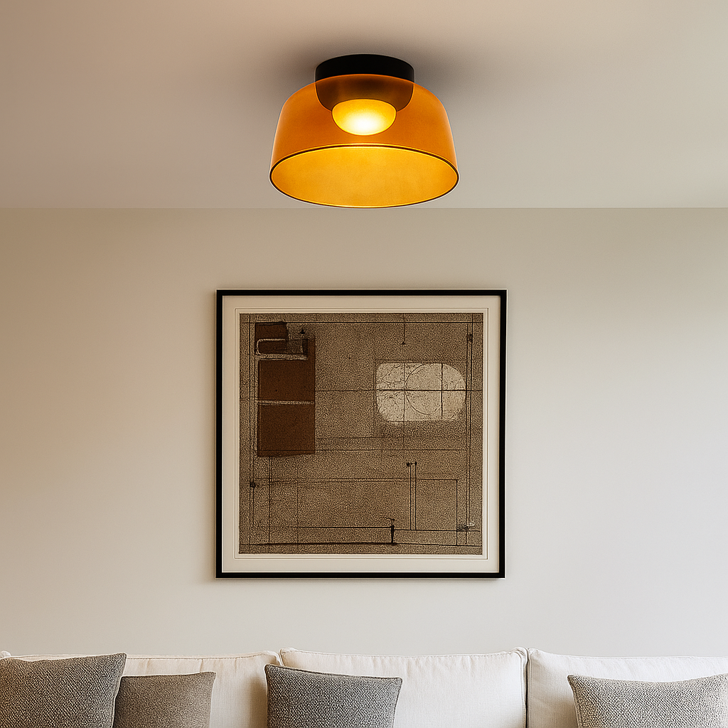 GlassLuxe Ceiling Lamp – Elegant Illumination for Every Space 5