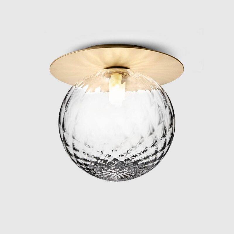 Gold LED Ceiling Light With Glass Ball – Elegant Ambiance For Modern Spaces 3