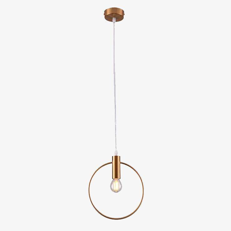 Golden LED Pendant Lamp Round Shape – Modern Aesthetic for Stylish Spaces 2