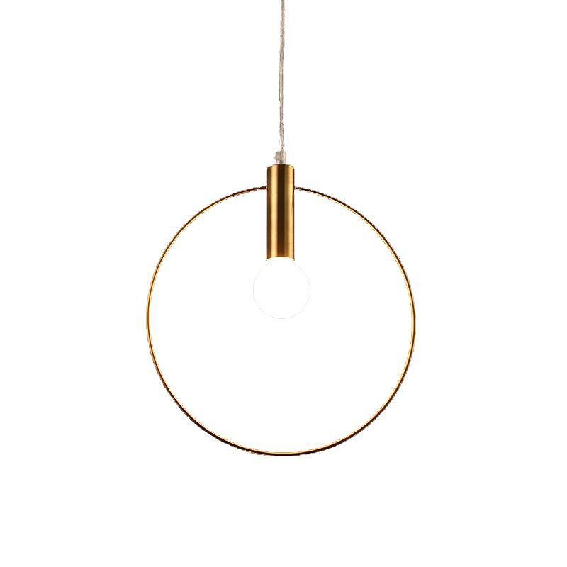 Golden LED Pendant Lamp Round Shape – Modern Aesthetic for Stylish Spaces 4