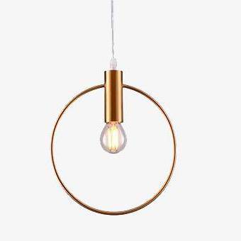 Golden LED Pendant Lamp Round Shape – Modern Aesthetic for Stylish Spaces 5