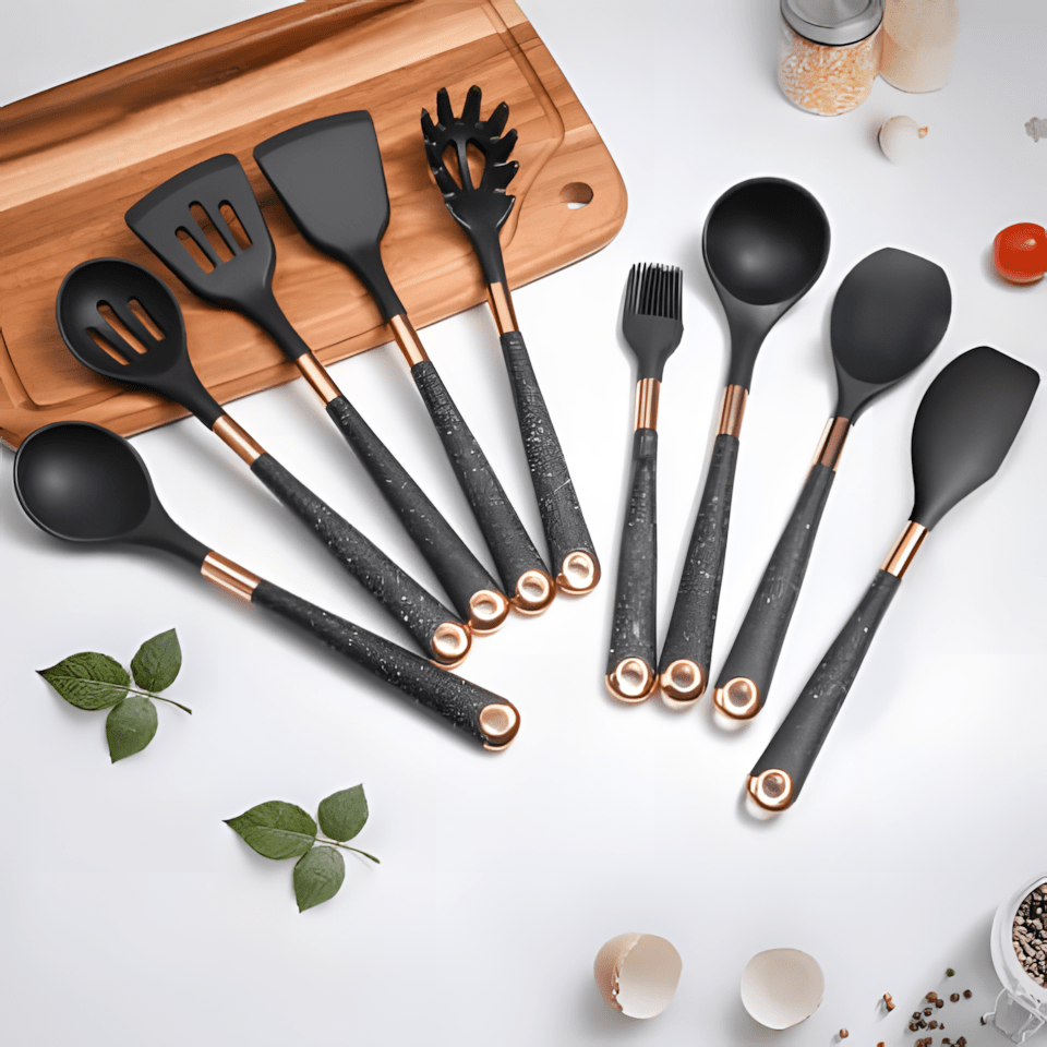 Heat-Resistant Silicone Kitchen Utensils Set – Essential Tools for Effortless Cooking 5