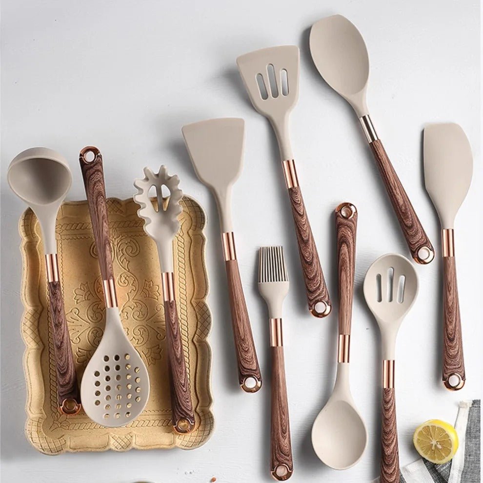 Heat-Resistant Silicone Kitchen Utensils Set – Essential Tools for Effortless Cooking 6