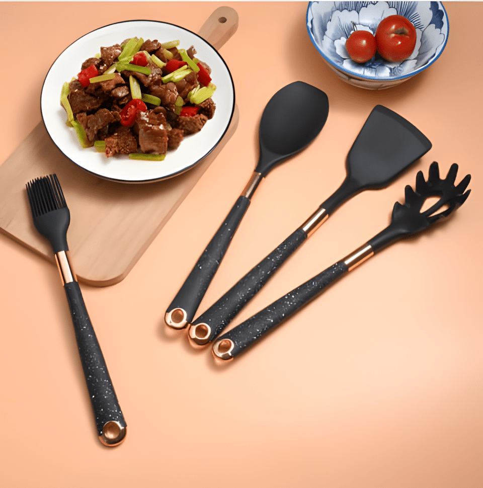 Heat-Resistant Silicone Kitchen Utensils Set – Essential Tools for Effortless Cooking 7
