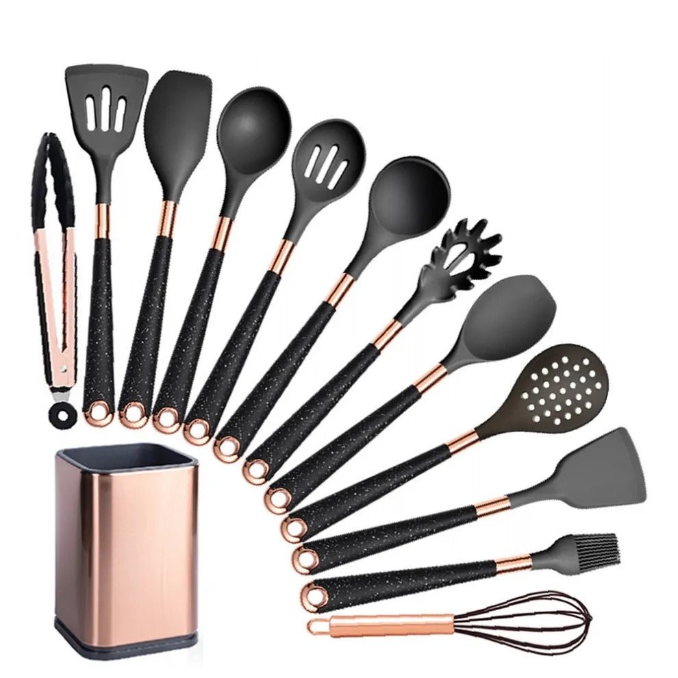 Heat-Resistant Silicone Kitchen Utensils Set – Essential Tools for Effortless Cooking 8