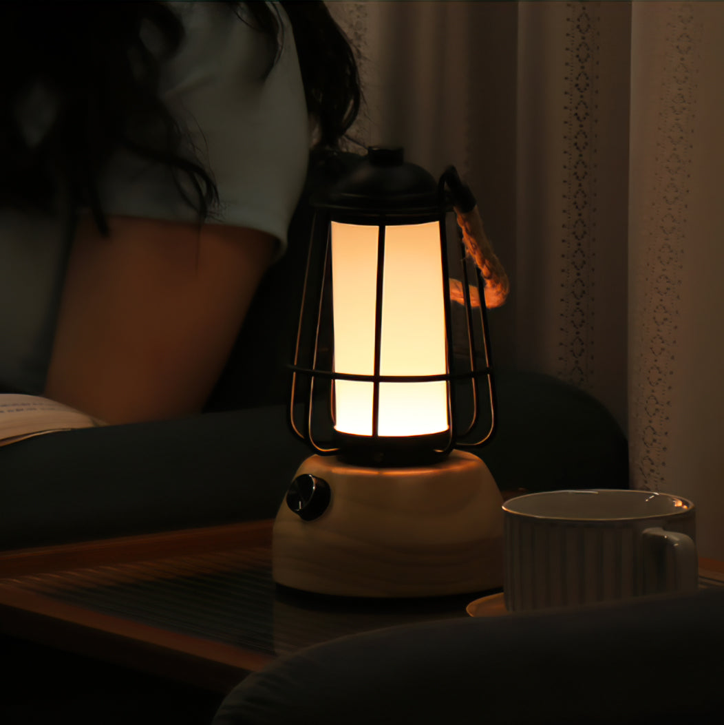 Hemp Rope Lantern Table Lamp – Charming Outdoor Light with Rustic Style 7
