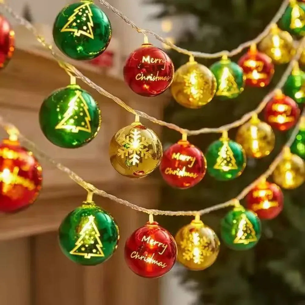 Hollow Ball LED Fairy Lights – Magical Ambiance with Warm Glow 8
