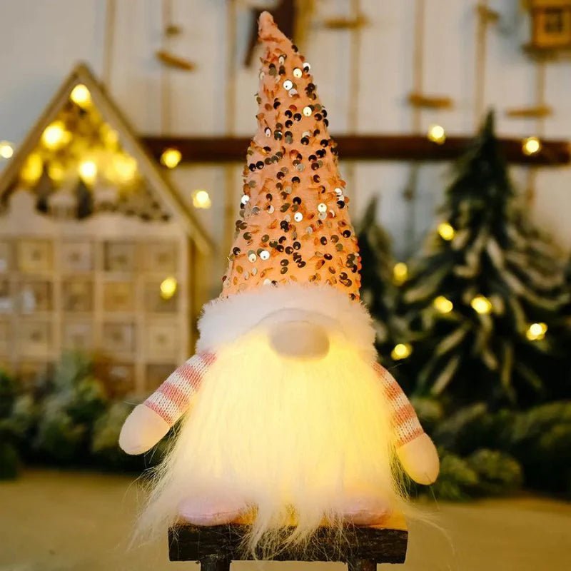 Illuminated Christmas Gnome Decoration – Charming Accent with Soft, Twinkling Lights 10