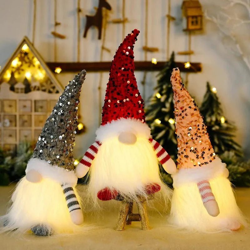 Illuminated Christmas Gnome Decoration – Charming Accent with Soft, Twinkling Lights 5