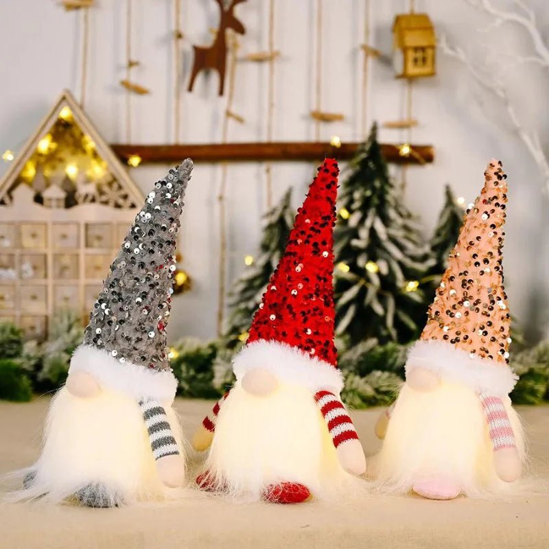 Illuminated Christmas Gnome Decoration – Charming Accent with Soft, Twinkling Lights 7