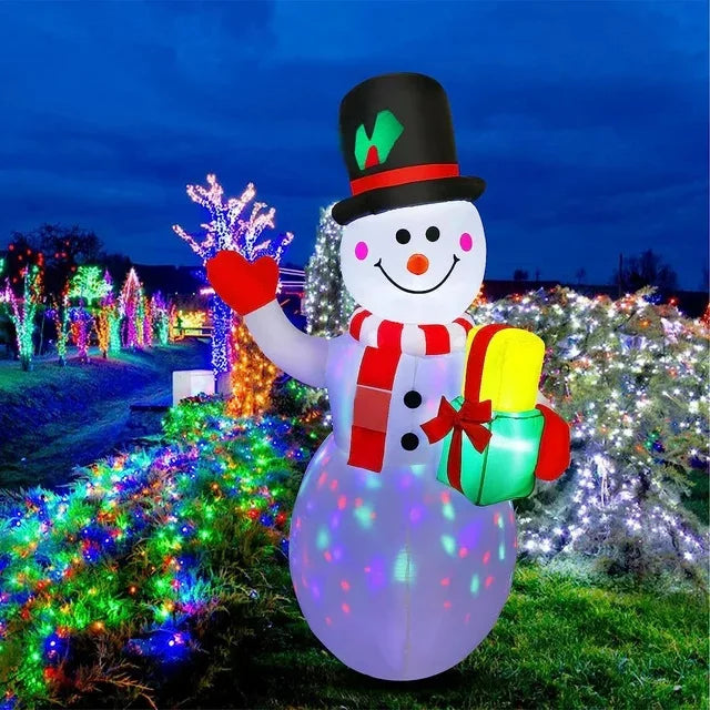 **Inflatable Snowman Doll 1.5 m** – Enchanting Holiday Decoration for Your Garden 0