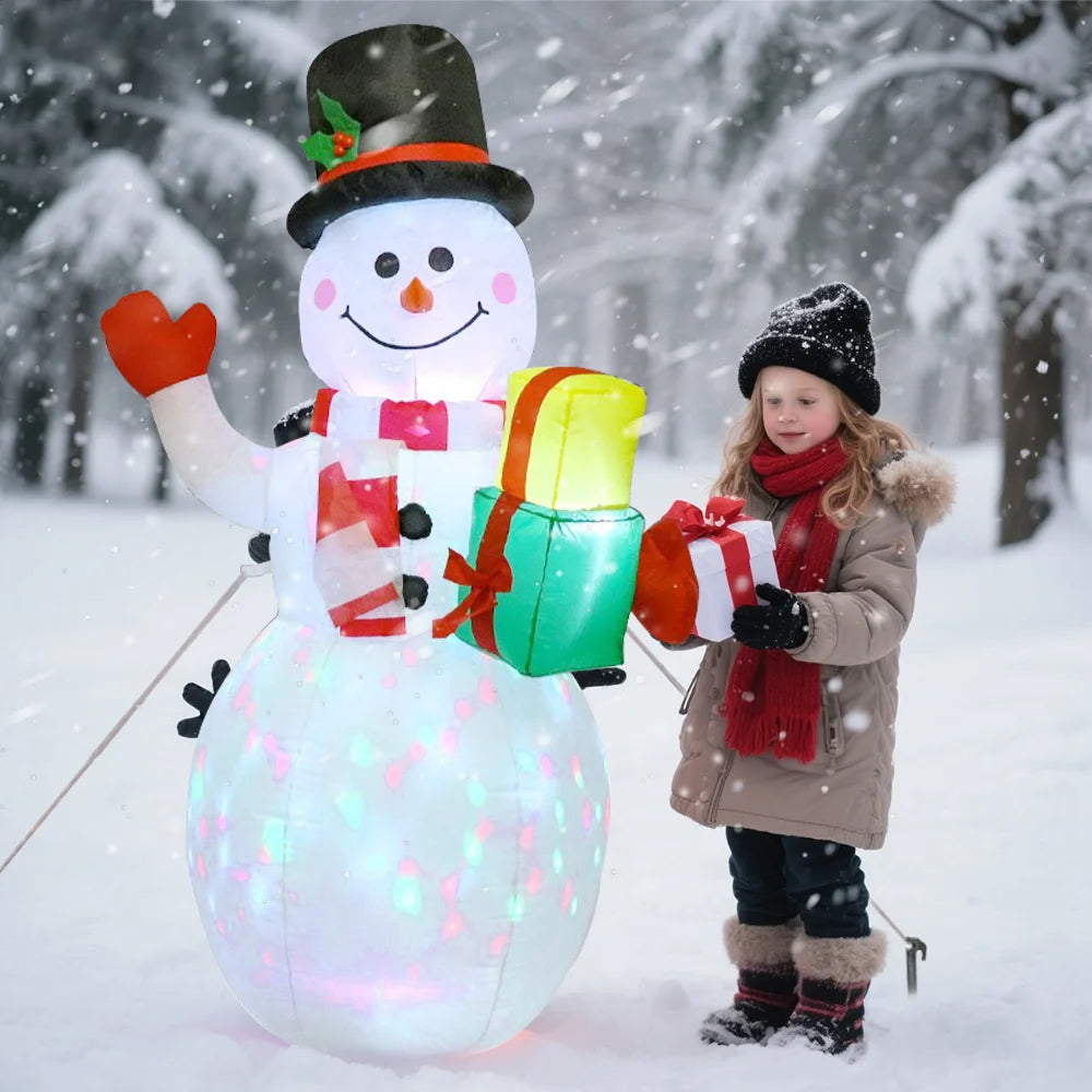 **Inflatable Snowman Doll 1.5 m** – Enchanting Holiday Decoration for Your Garden 1