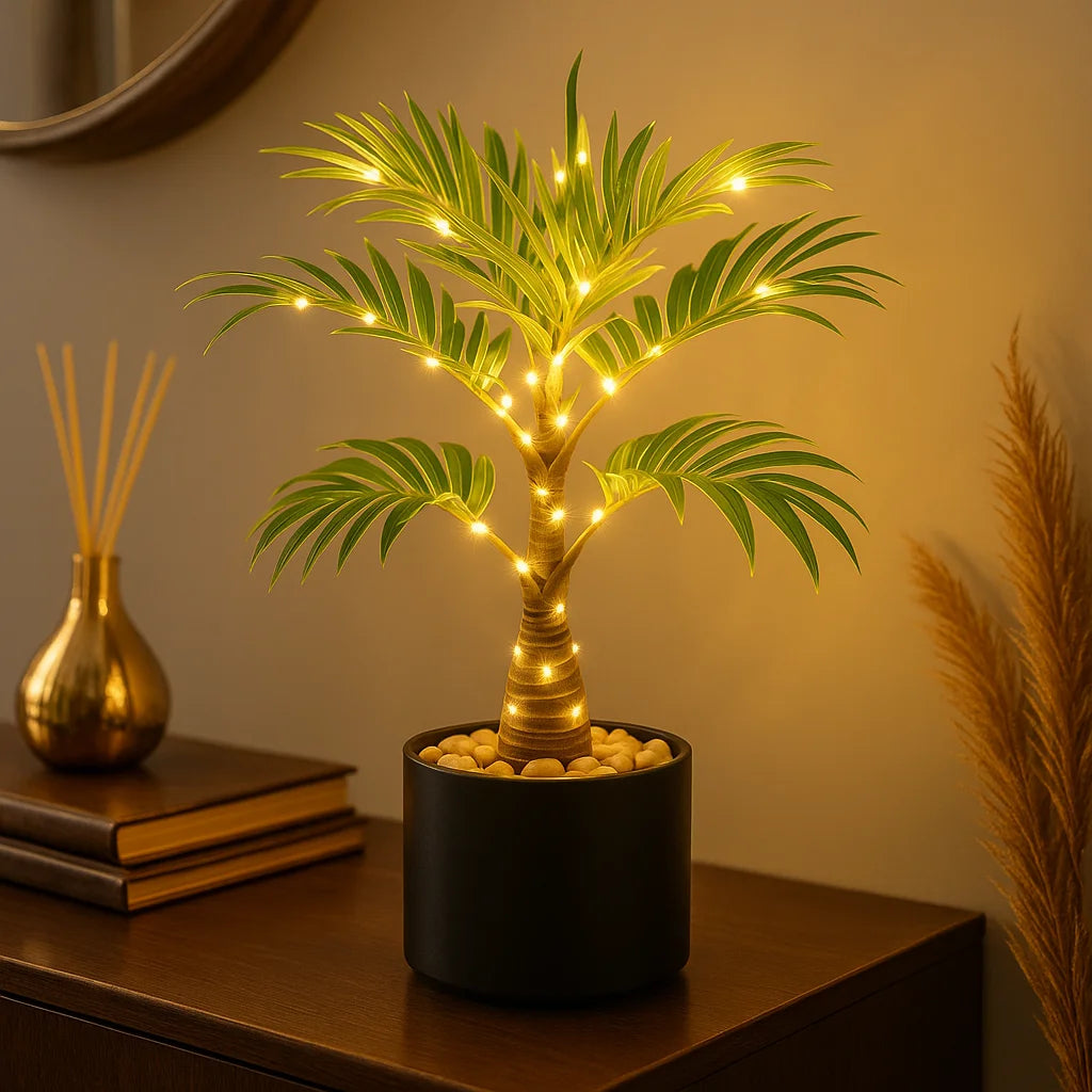 Island Palm Table Lamp – Tropical Ambiance for Cozy Evenings 2