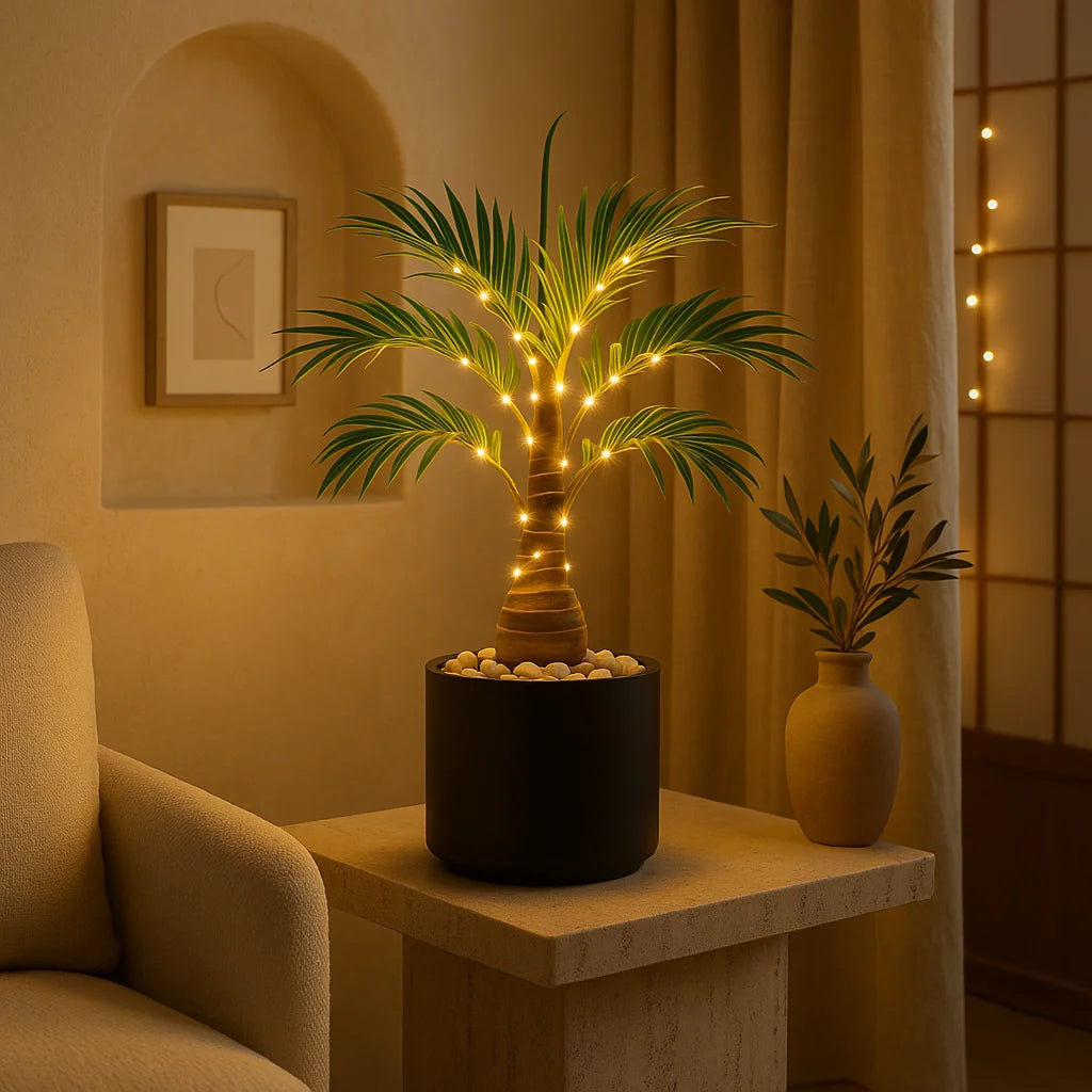 Island Palm Table Lamp – Tropical Ambiance for Cozy Evenings 3