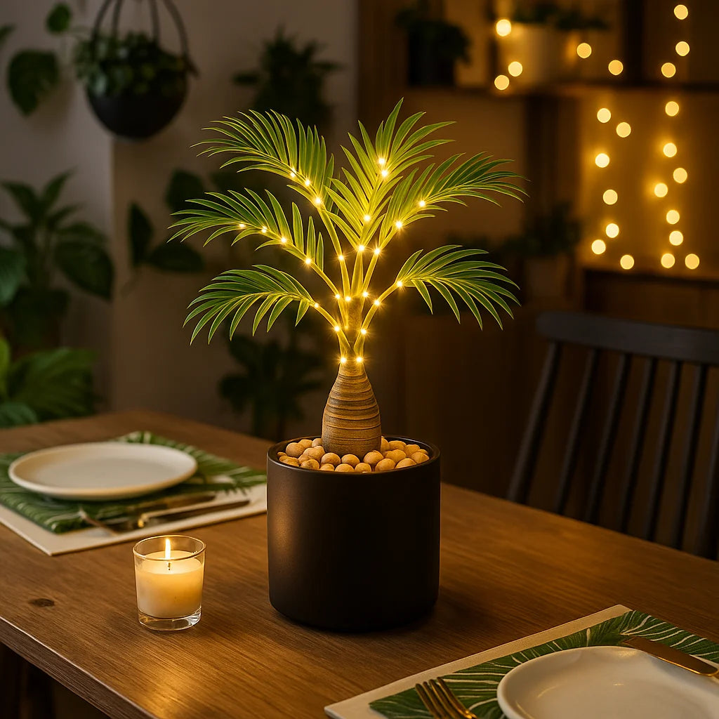 Island Palm Table Lamp – Tropical Ambiance for Cozy Evenings 4