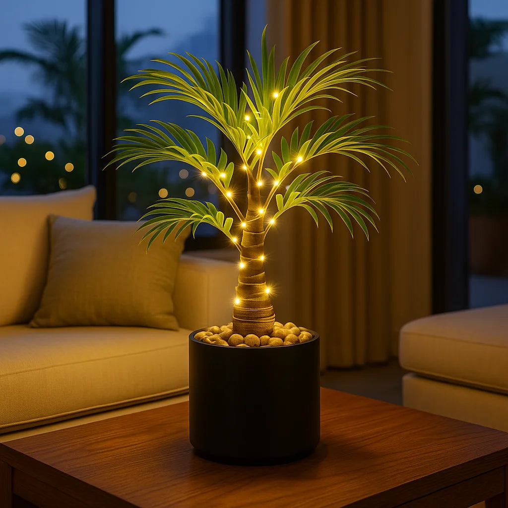 Island Palm Table Lamp – Tropical Ambiance for Cozy Evenings 5