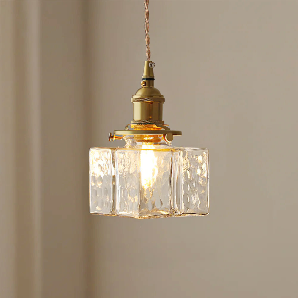 Jewel Glass Brass Pendant Light – Elegant Centerpiece for Modern Spaces 0