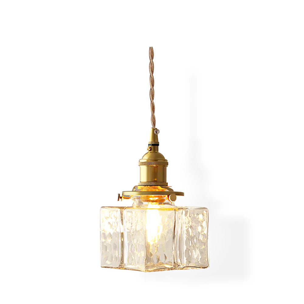 Jewel Glass Brass Pendant Light – Elegant Centerpiece for Modern Spaces 1