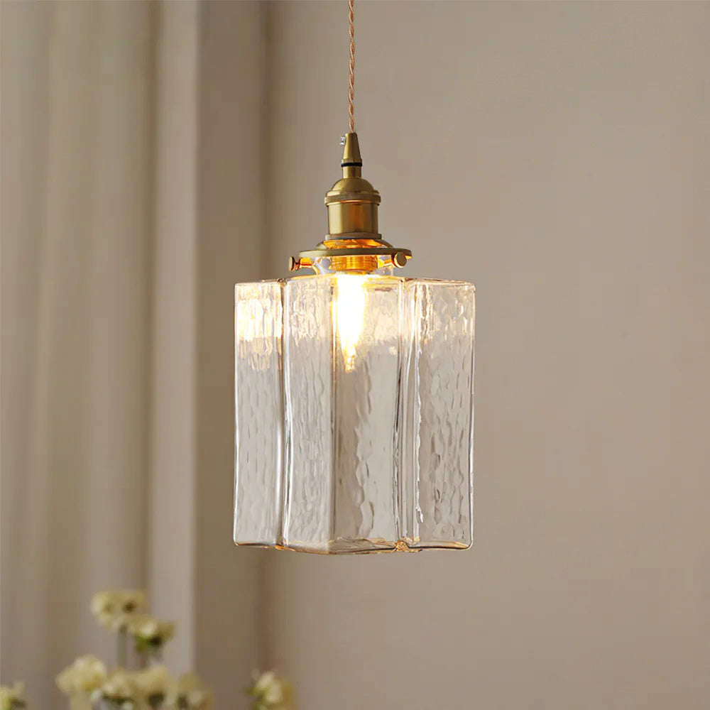 Jewel Glass Brass Pendant Light – Elegant Centerpiece for Modern Spaces 4