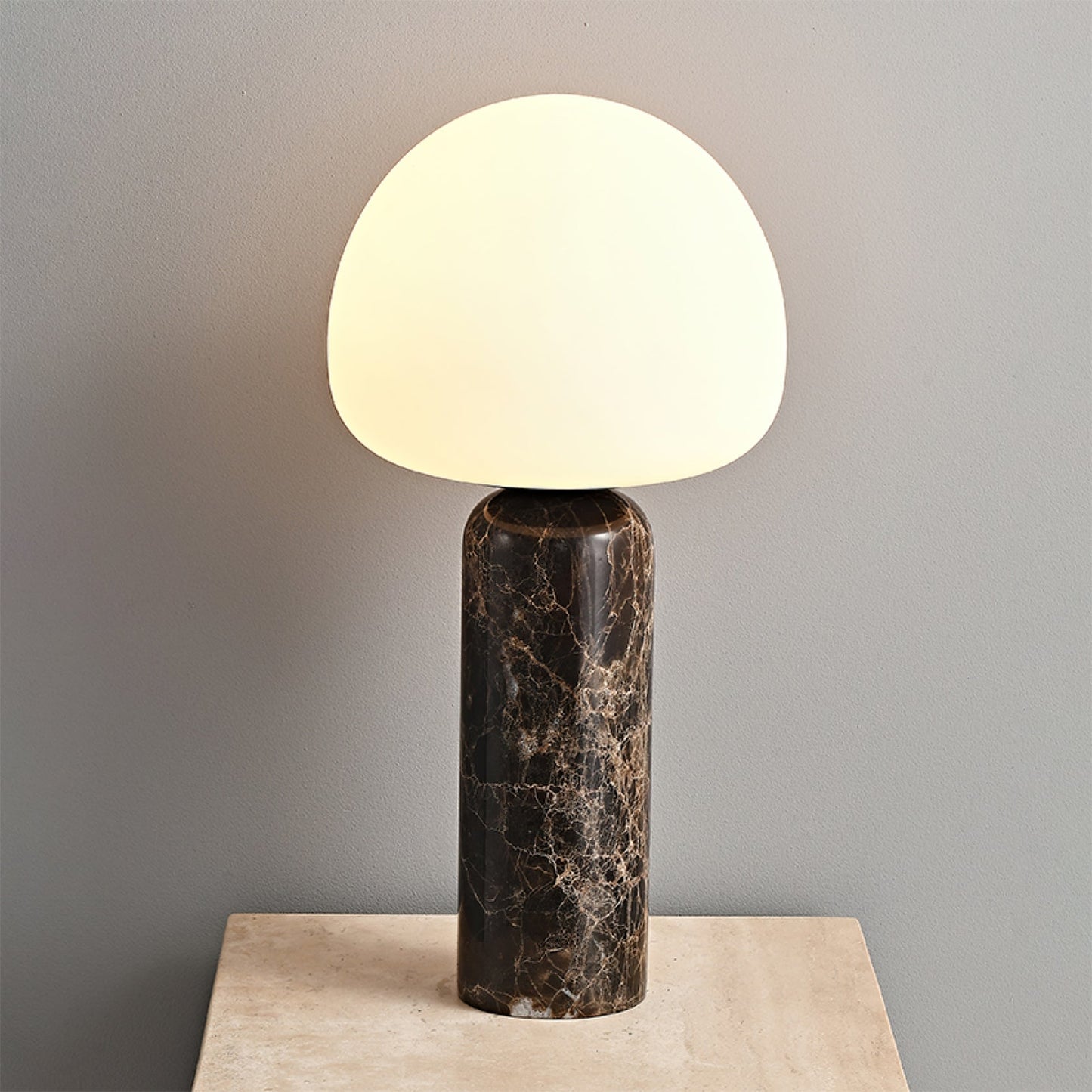 Kizu Table Lamp – Elegant Marble and Glass Style 5