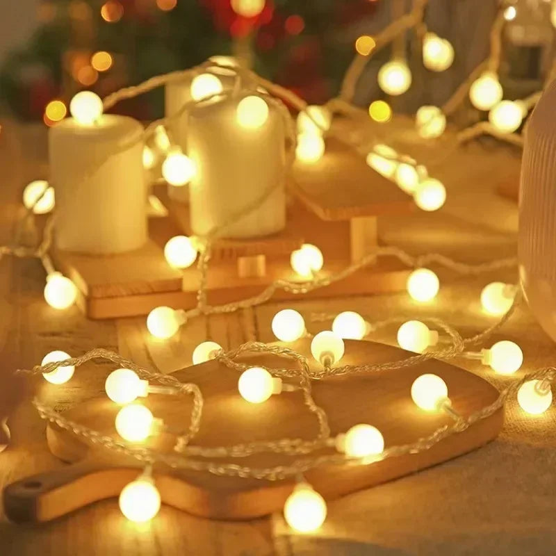 LED Ball Light Chain – Magical Ambiance for Outdoor Celebrations 3