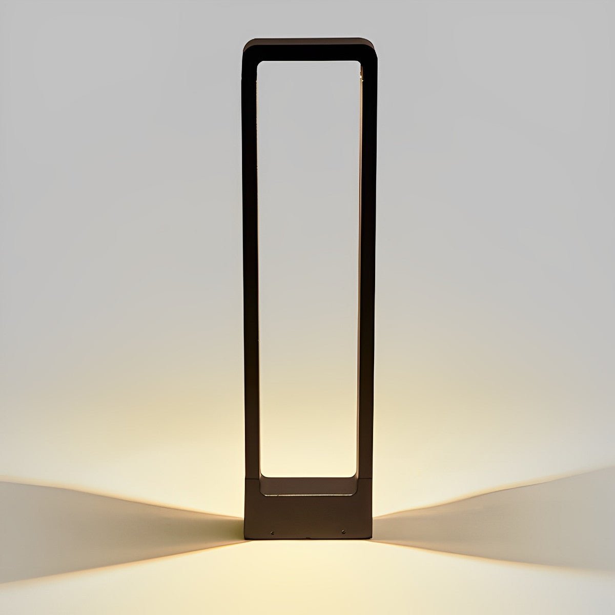 LED Bollard Light Rectangular Frame – Elegant Design for Outdoor Ambiance 7