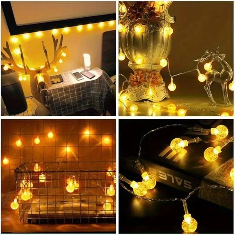 LED Bubble Ball Lights Chain – Enchanting Glow for Outdoor Celebrations 2