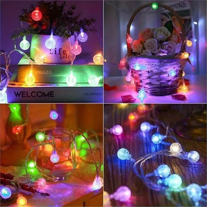 LED Bubble Ball Lights Chain – Enchanting Glow for Outdoor Celebrations 3