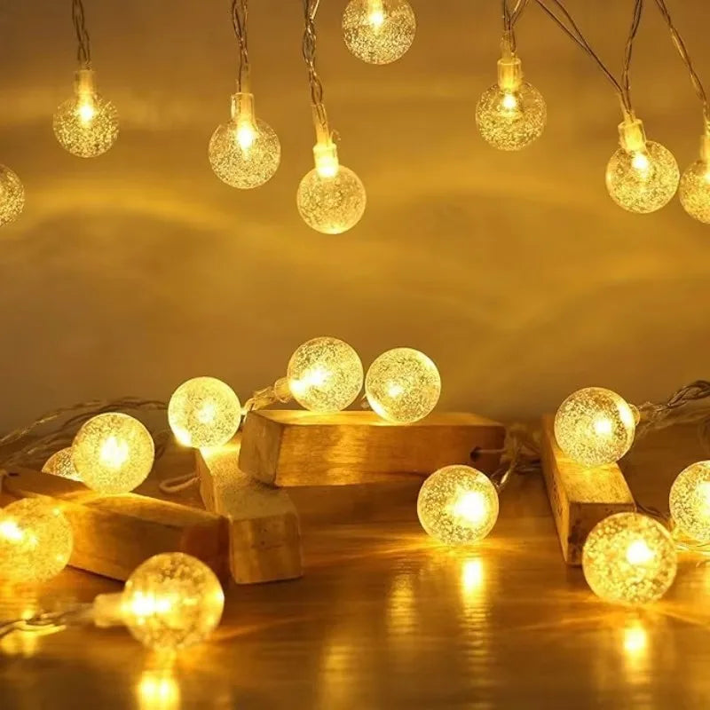 LED Bubble Ball Lights Chain – Enchanting Glow for Outdoor Celebrations 5