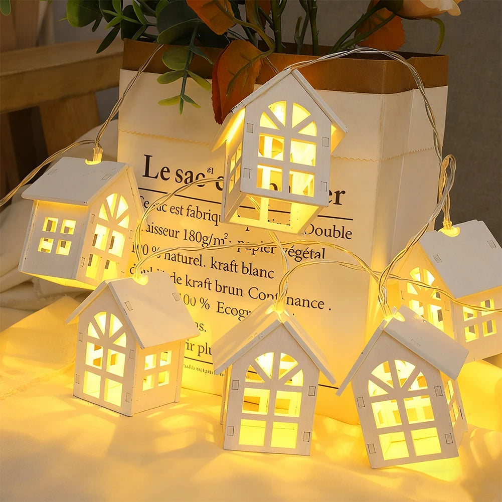 **LED Christmas Light Chain** – Warm Glow for Festive Decor 4