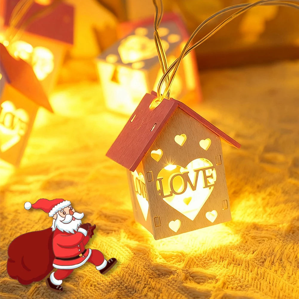**LED Christmas Light Chain** – Warm Glow for Festive Decor 5