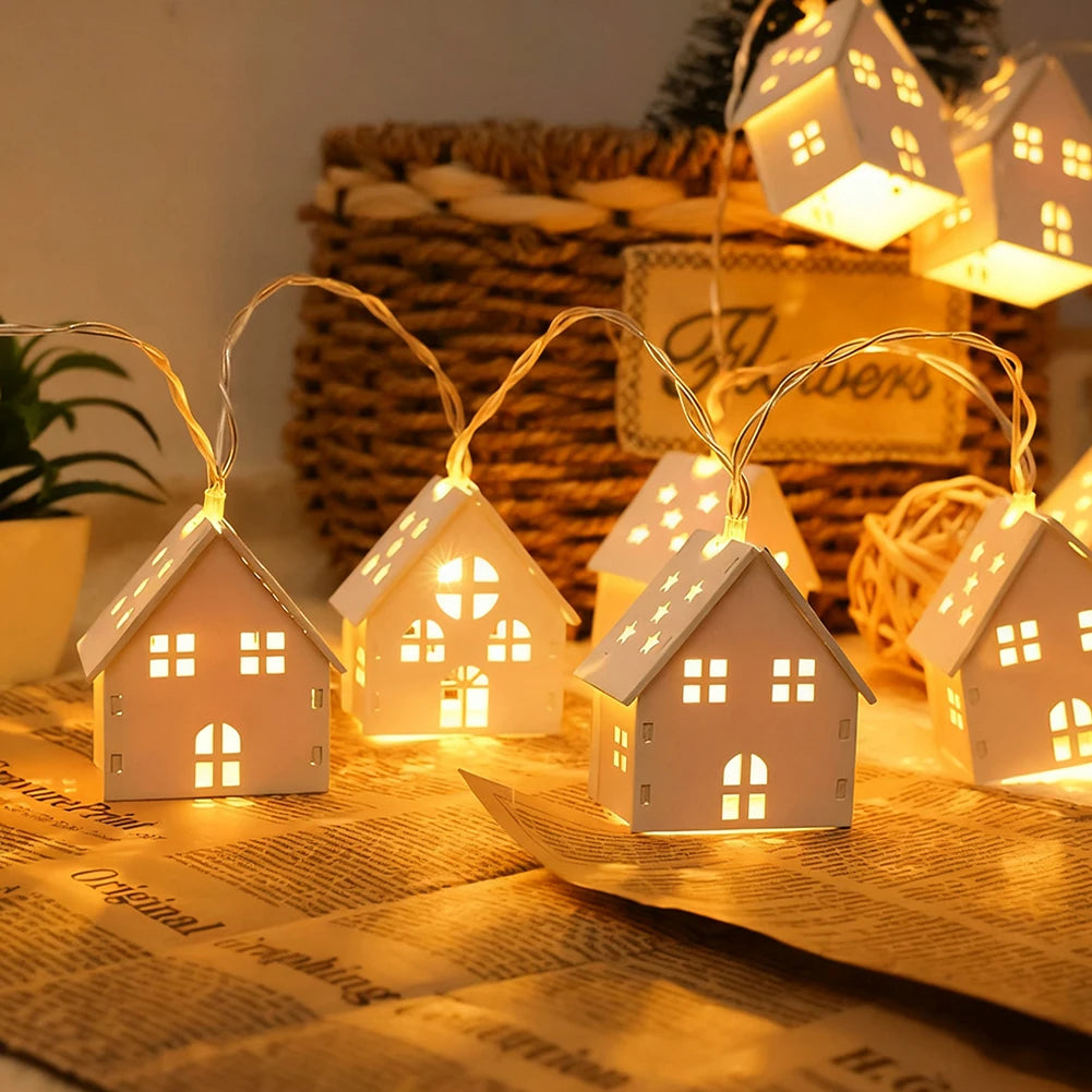 **LED Christmas Light Chain** – Warm Glow for Festive Decor 8