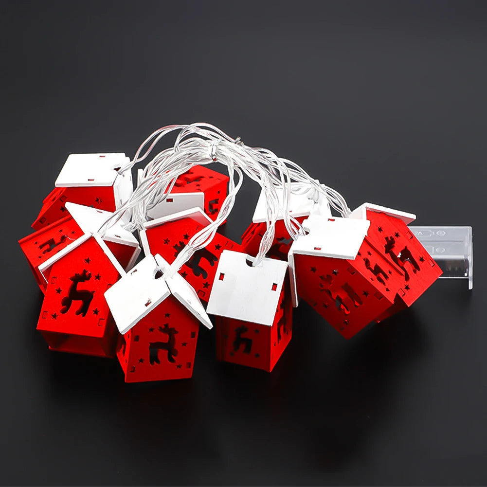 **LED Christmas Light Chain** – Warm Glow for Festive Decor 9