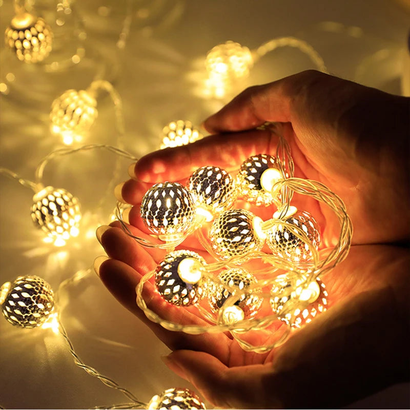 LED Christmas Lights With Moroccan Ball – Enchanting Glow for Holiday Cheer 2