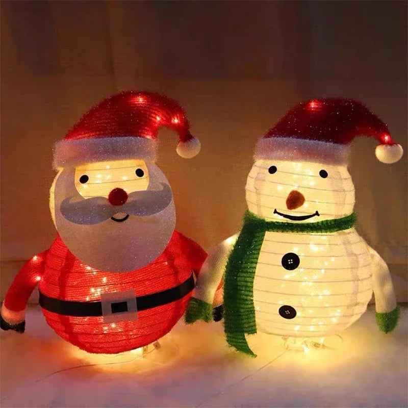 LED Christmas Snowman Decoration – Festive Glow for Outdoor Cheer 3