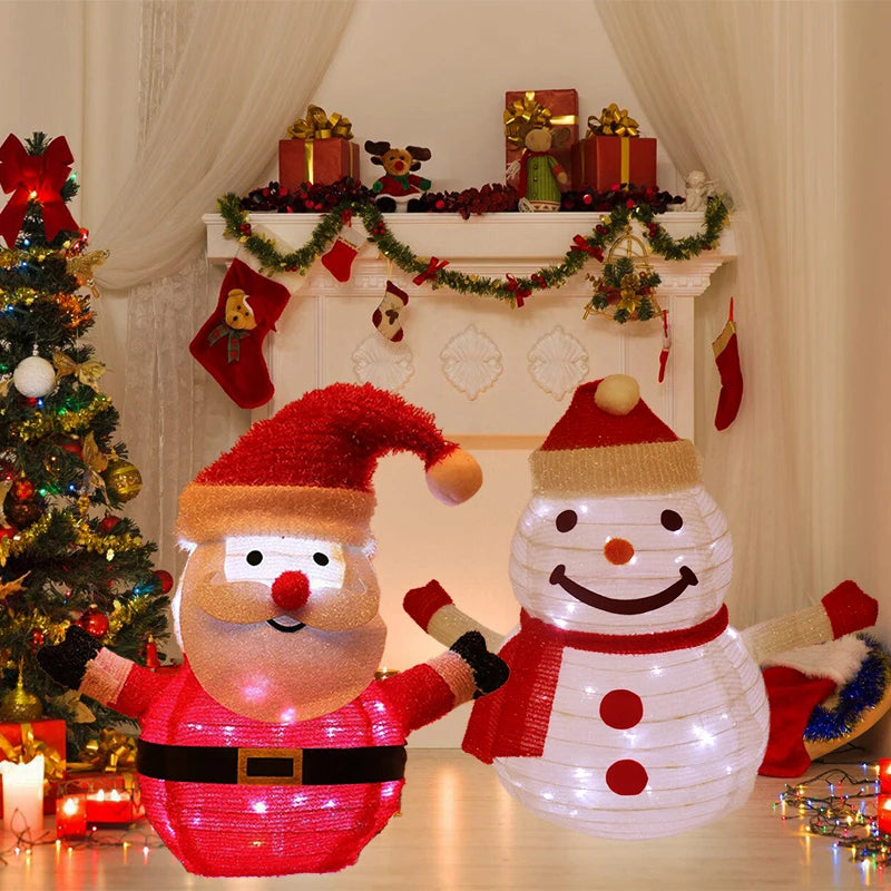 LED Christmas Snowman Decoration – Festive Glow for Outdoor Cheer 4