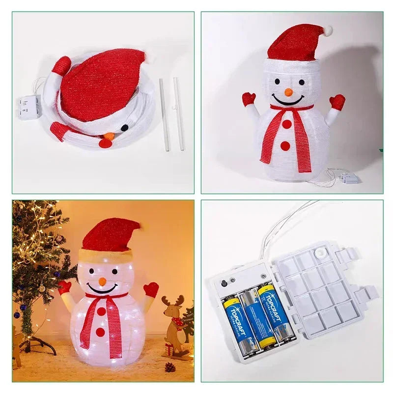 LED Christmas Snowman Decoration – Festive Glow for Outdoor Cheer 5