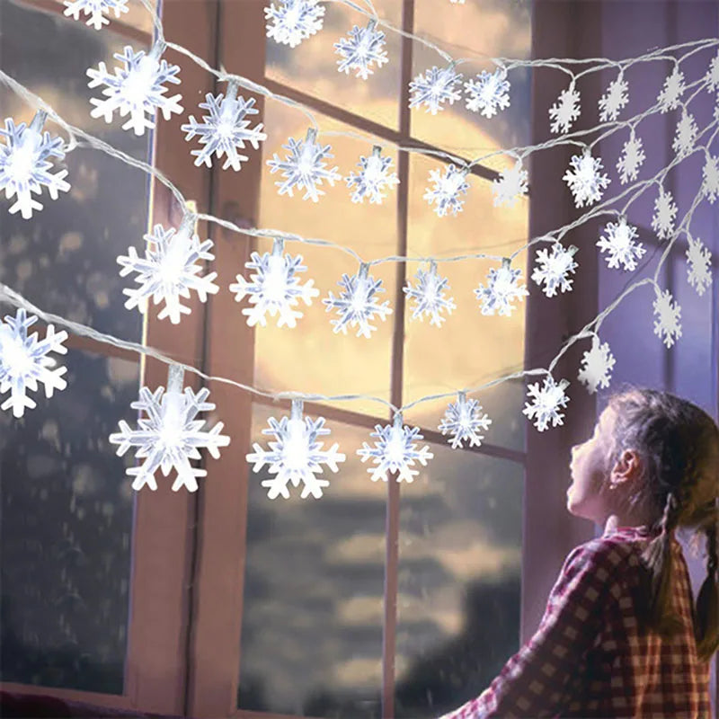LED Lichtkette Schneeflocken – Magical Glow for Festive Celebrations 3