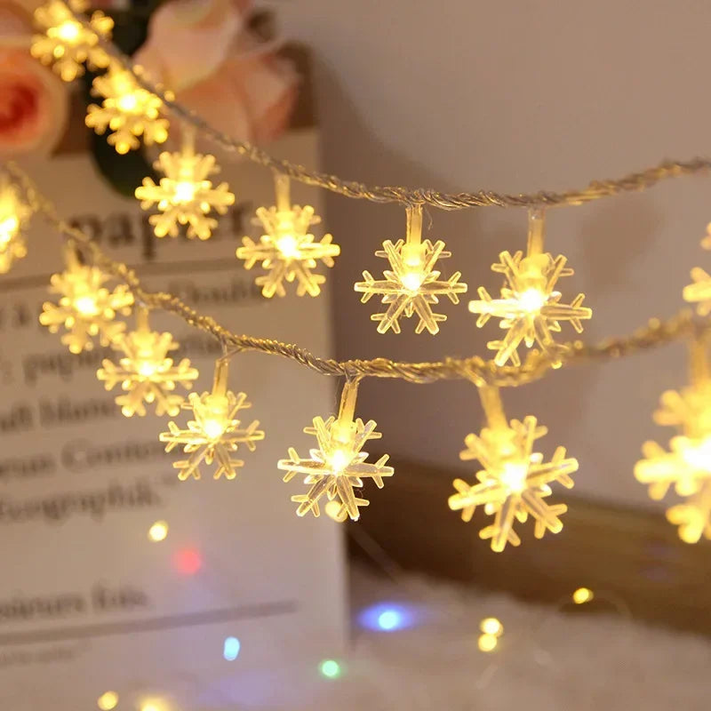 LED Lichtkette Schneeflocken – Magical Glow for Festive Celebrations 4