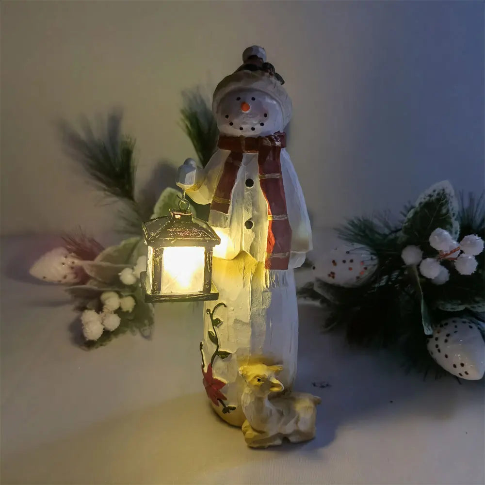 LED Light Snowman Ornament – Enchant Your Garden with Festive Glow 1