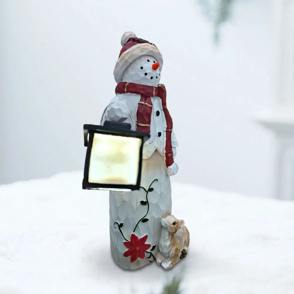 LED Light Snowman Ornament – Enchant Your Garden with Festive Glow 3