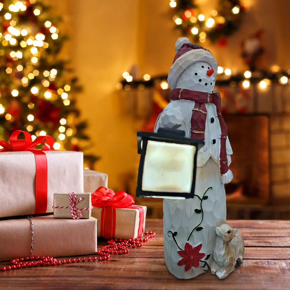 LED Light Snowman Ornament – Enchant Your Garden with Festive Glow 4