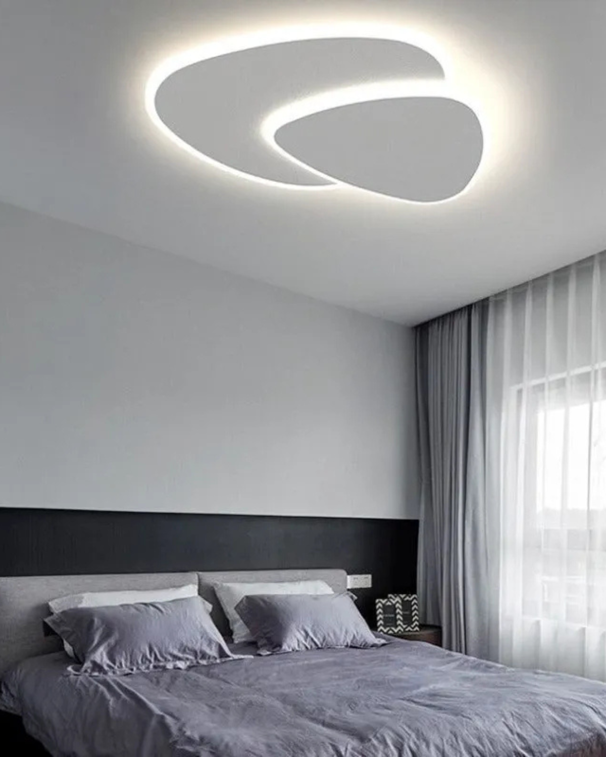 L'Éclipse Moderne Ceiling Lamp – Elegant Asymmetrical Design with Warm LED Light 5
