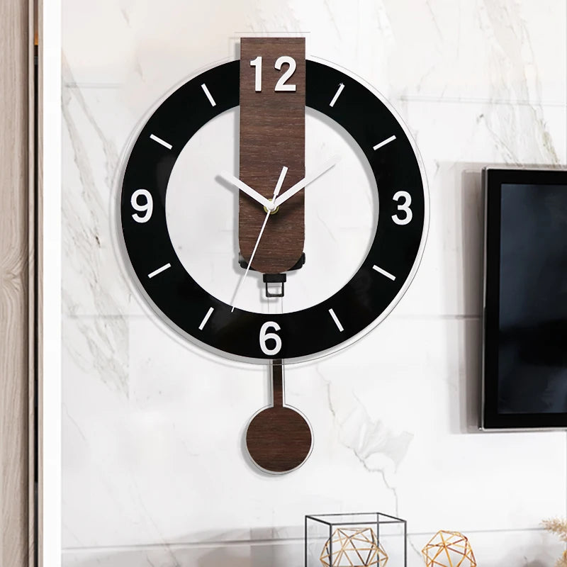 Large European Retro Swing Wall Clock – Classic Elegance for Any Space 0