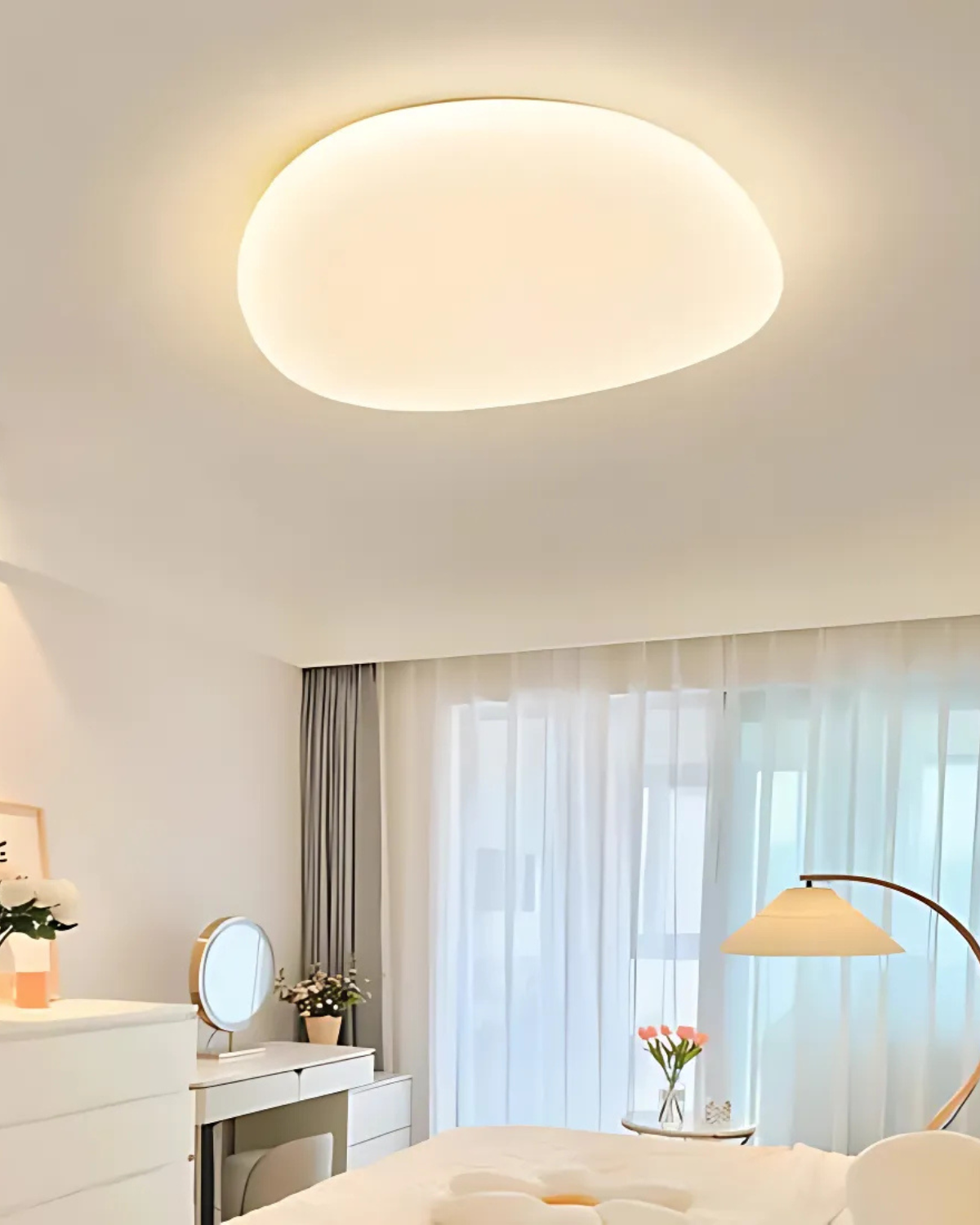 Le Ciel Flush Mount Ceiling Light – Soft Glow with Starry Effect 5